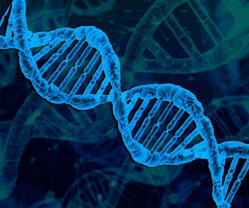 Imagem meramente ilustrativa do DNA